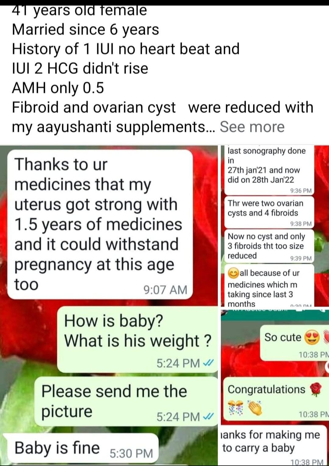 41 years AMH 0.5
