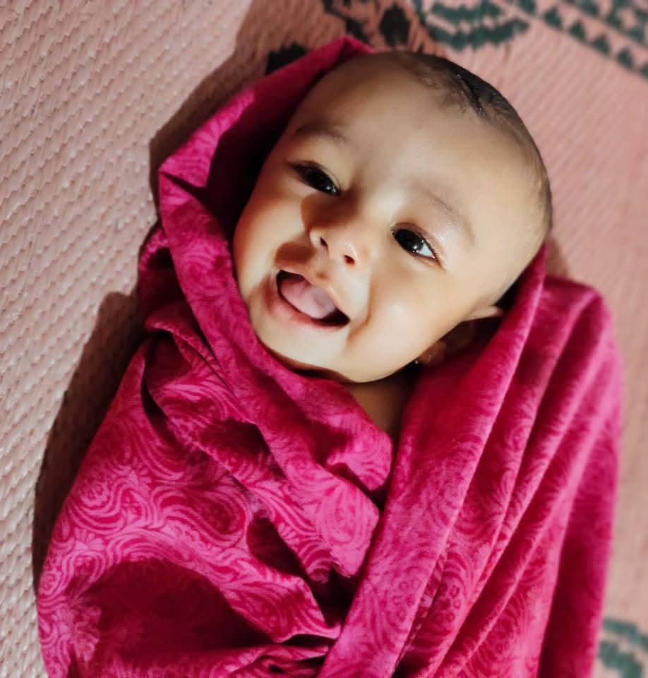 Beautiful baby born with hormonal imbalance and difficult...