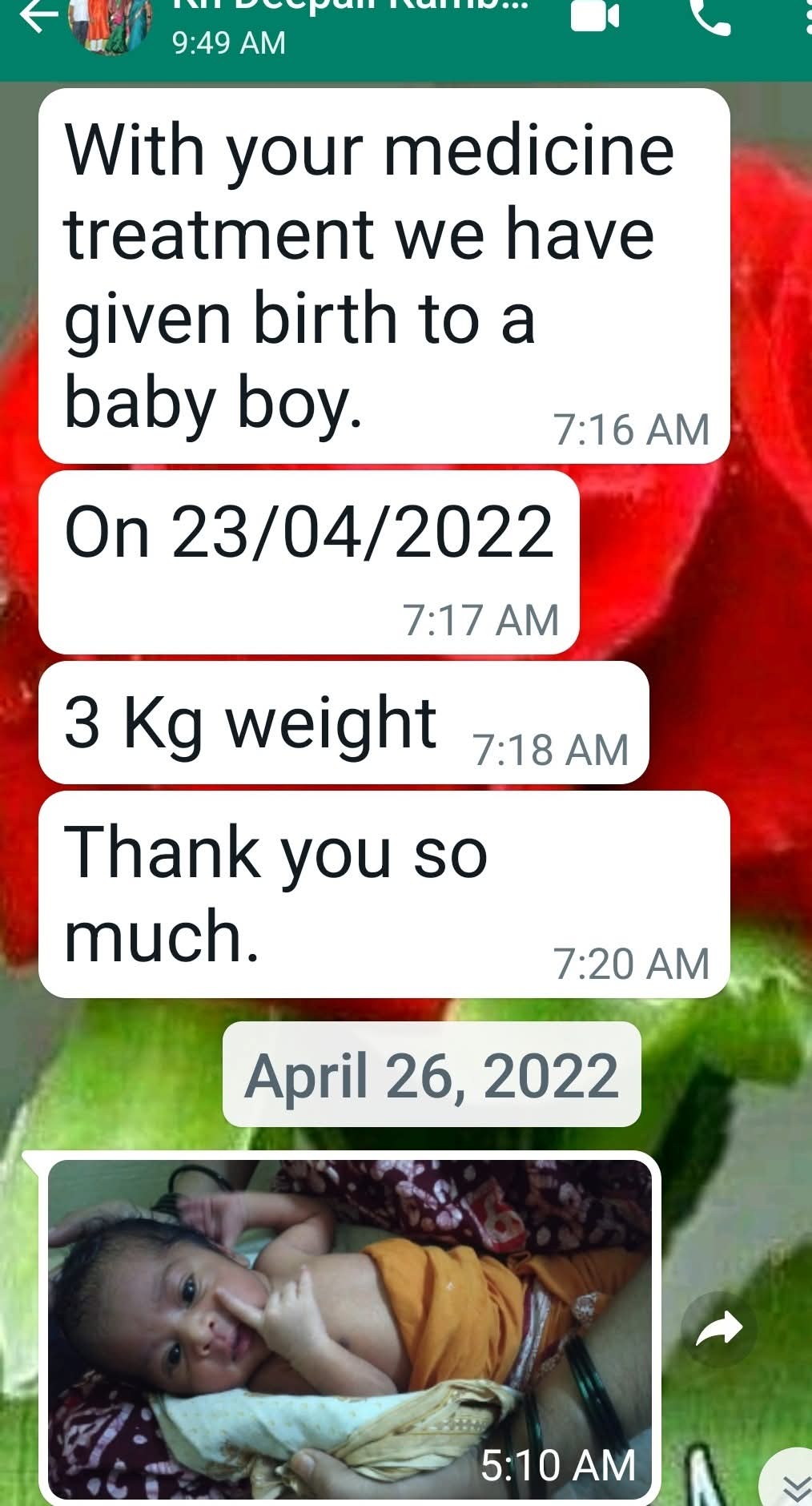 Message from Parents