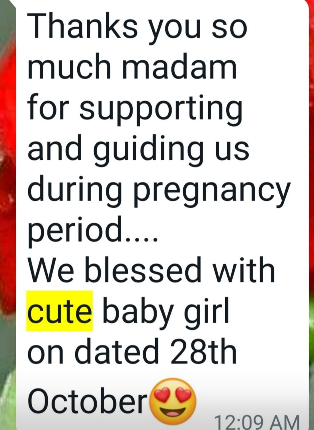 message