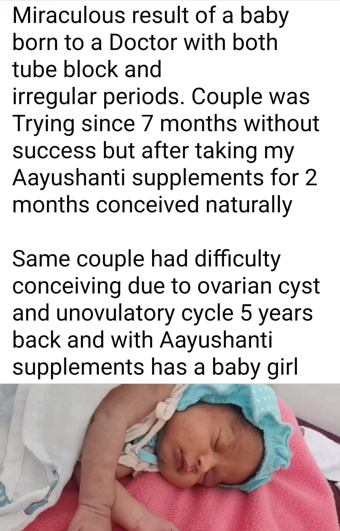 unovulation both tube block