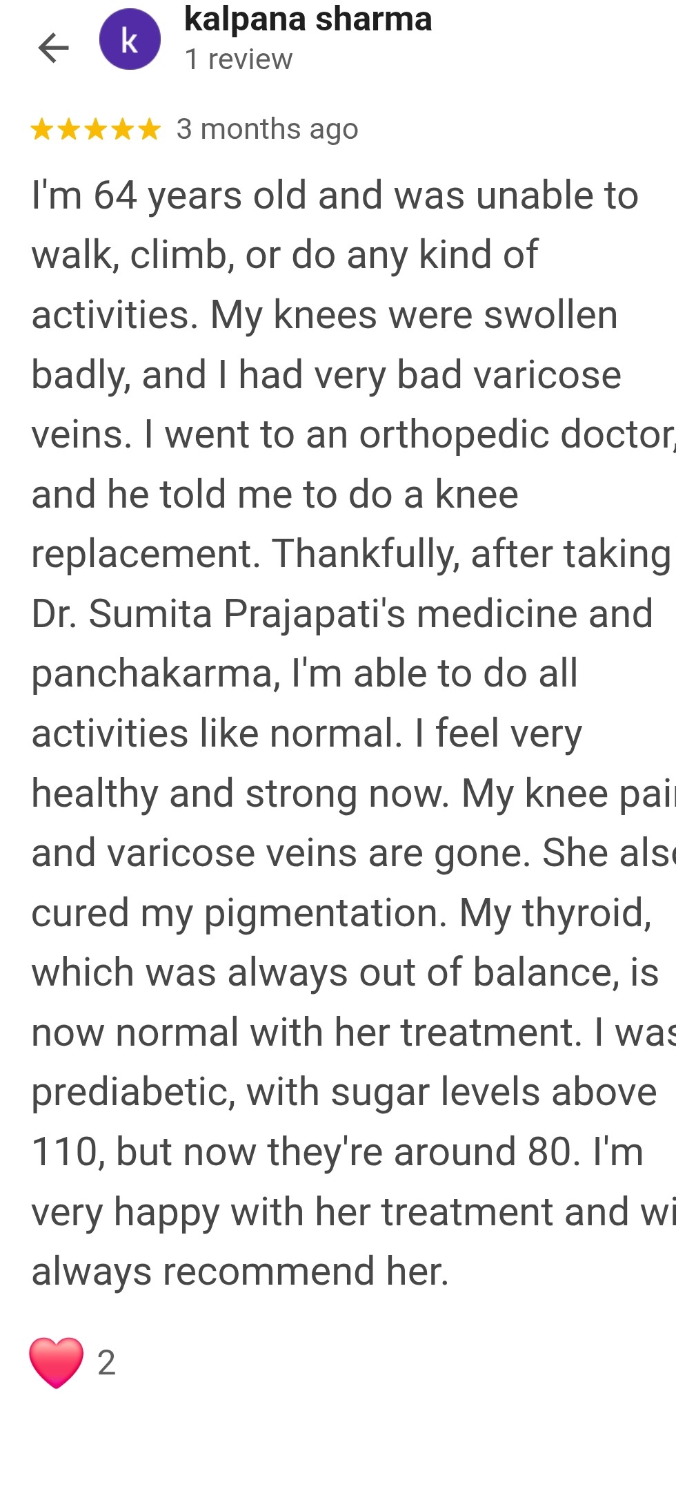 Knee pain gone cancelled Knee Replacement