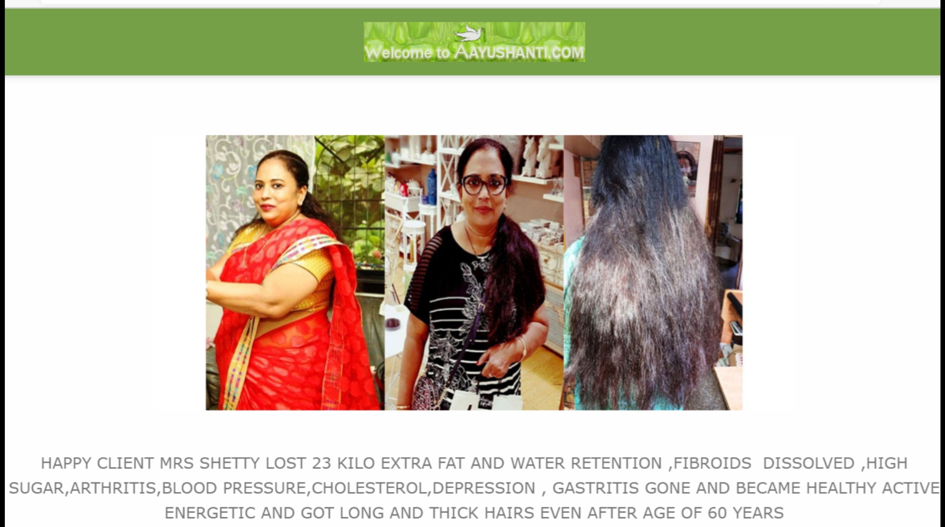 weight loss at 65 years