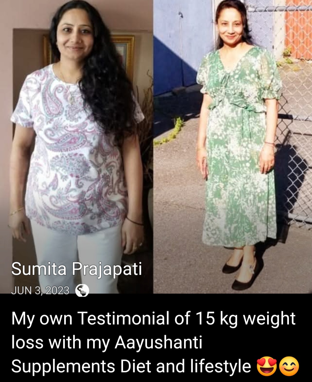 weight lost 15 kg
